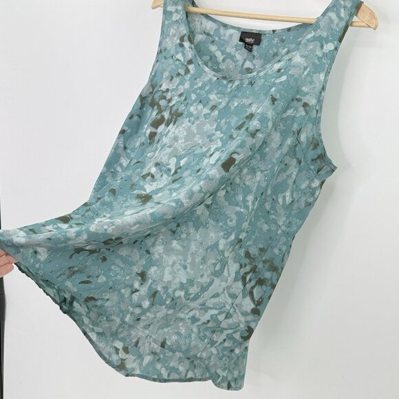 Mossimo Women’s Abstract Geometric‎ Sleeveless Scoopneck Chiffon Blouse XL Boho - Picture 4 of 9